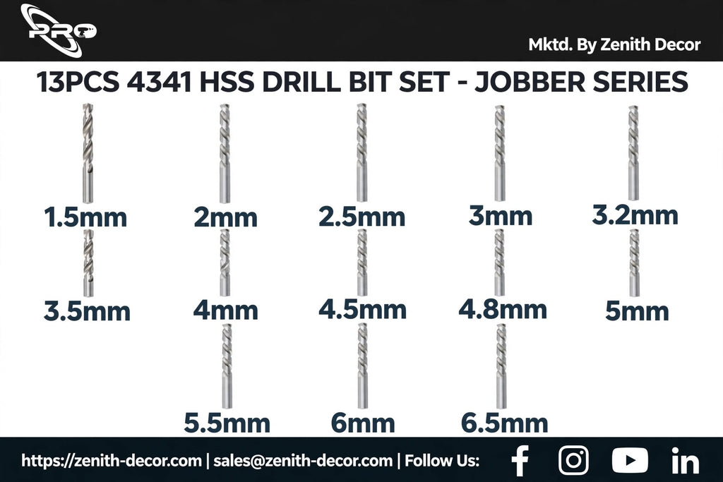 13 Pcs Set HSS Bit