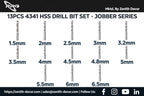 13 Pcs Set HSS Bit