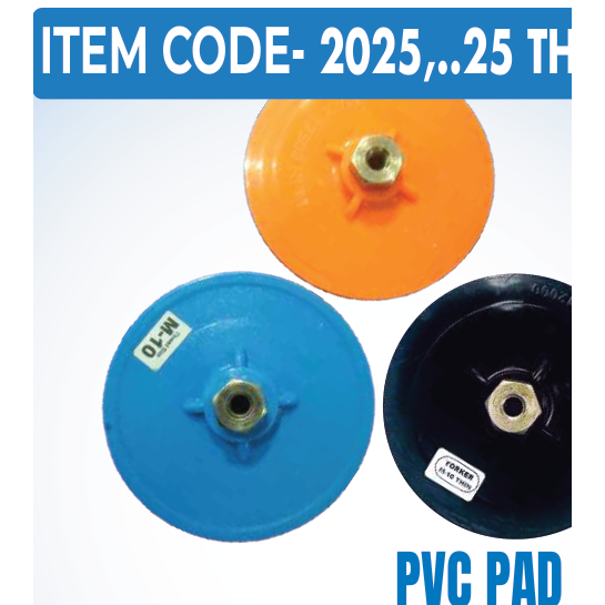 Pvc Pad For Velcro Sandpaper (Thin)