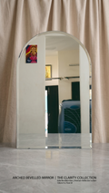 Archa Bevel-Luxe Arched Mirror | Up to 1-Inch Machine Bevel | HD Copper-Free Reflection | Custom Size