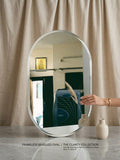Ovala Bevel-Luxe Pill & Capsule Mirror | Up to 1-Inch Machine Bevel | HD Copper-Free Reflection | Custom Size