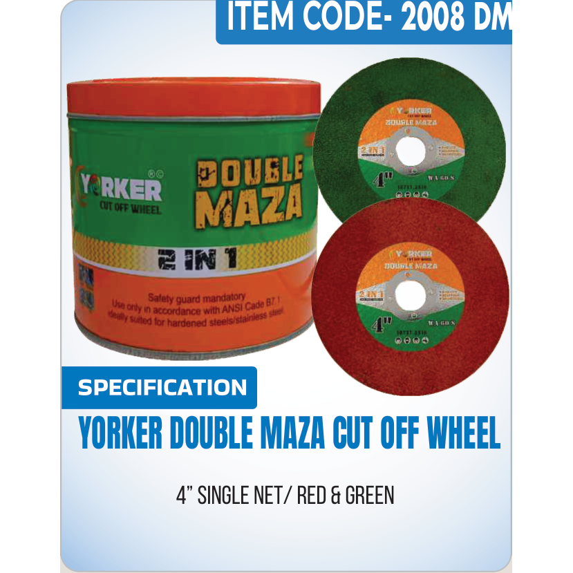 Yorker Double Maza Plus Cut Off Wheel
