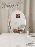 Orbita Bevel-Luxe Oval Mirror | Up to 1-Inch Machine Bevel | HD Copper-Free Reflection | Custom Size