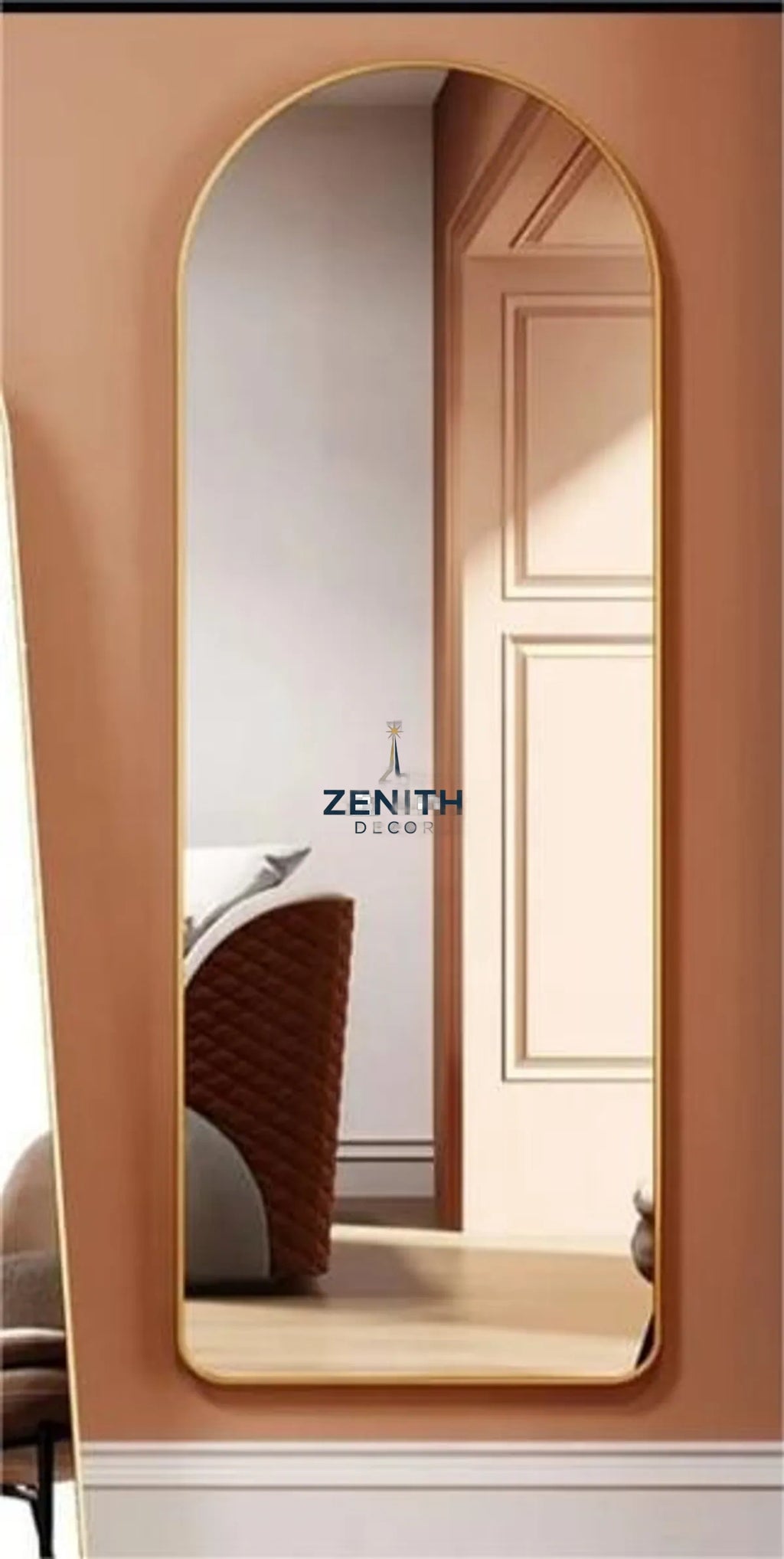 Aethel Arched Mirror | Multi-Finish Architectural Collection | 5mm Copper-Free HD Silver Mirror