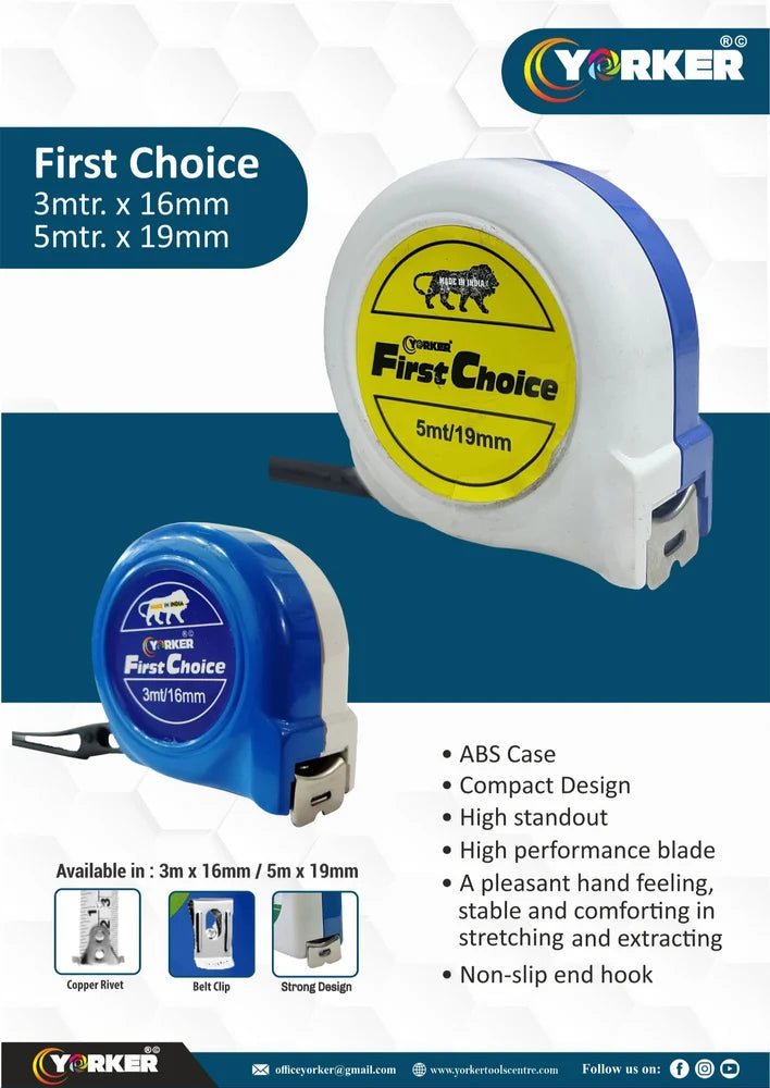 First Choice Steel Measuring Tape