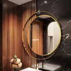 Aurelian Double Orbit Wall Mirror | PVD-Infused Stainless Steel | Marine-Grade Corrosion Resistance