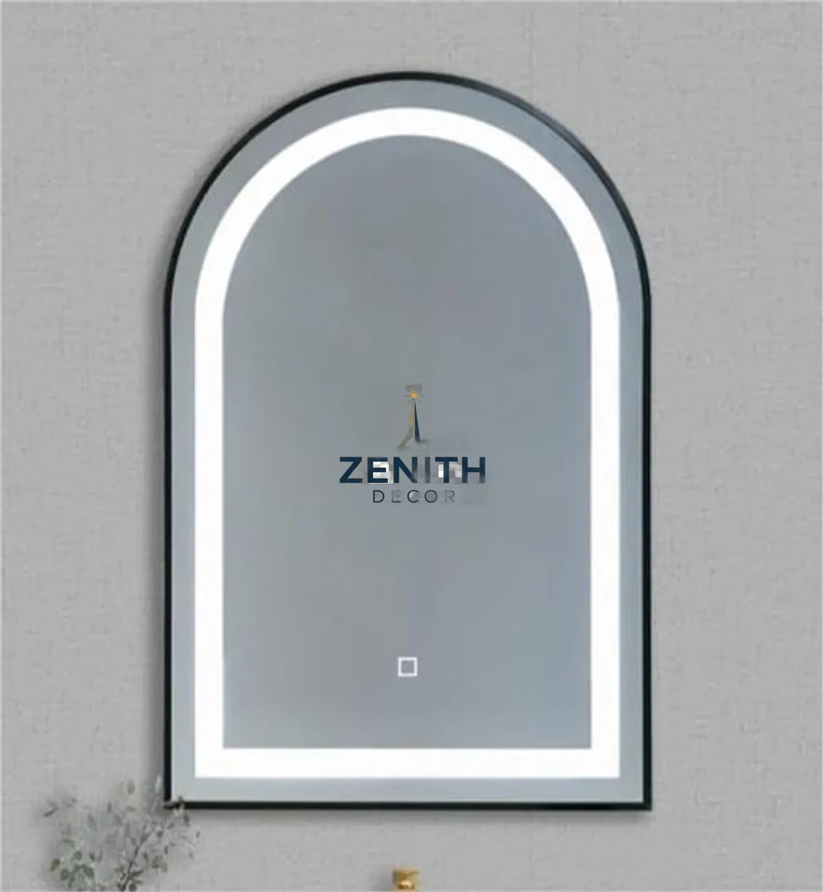 Lumen-Aethel Arched LED Mirror | Multi-Spectrum Smart Lighting | 5mm Copper-Free HD Silver Vanity