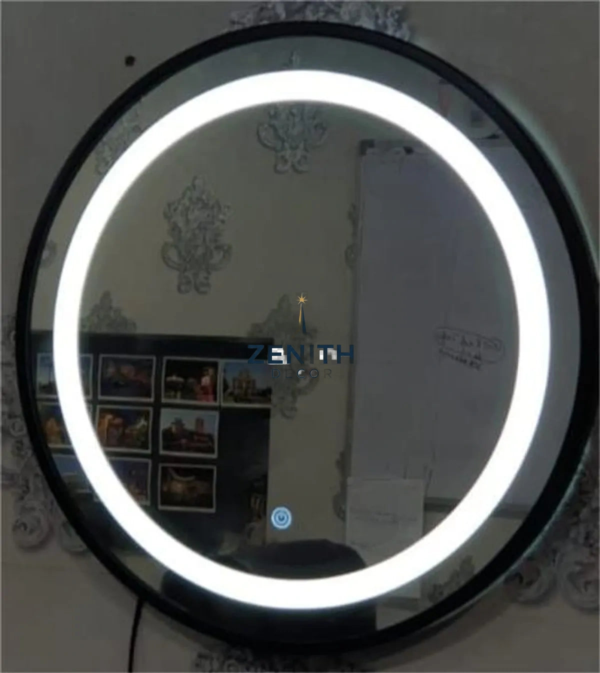 Lumen-Orbita Circular LED Mirror | Multi-Spectrum Smart Lighting | 5mm Copper-Free HD Silver Vanity