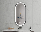 Lumen-Ovala Pill LED Mirror | Touch-Sensor Smart Lighting | 5mm Copper-Free HD Silver Vanity