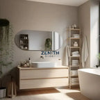 Lumen-Ovala Pill LED Mirror | Frameless Backlit Design | Tri-Spectrum Touch Sensor Vanity