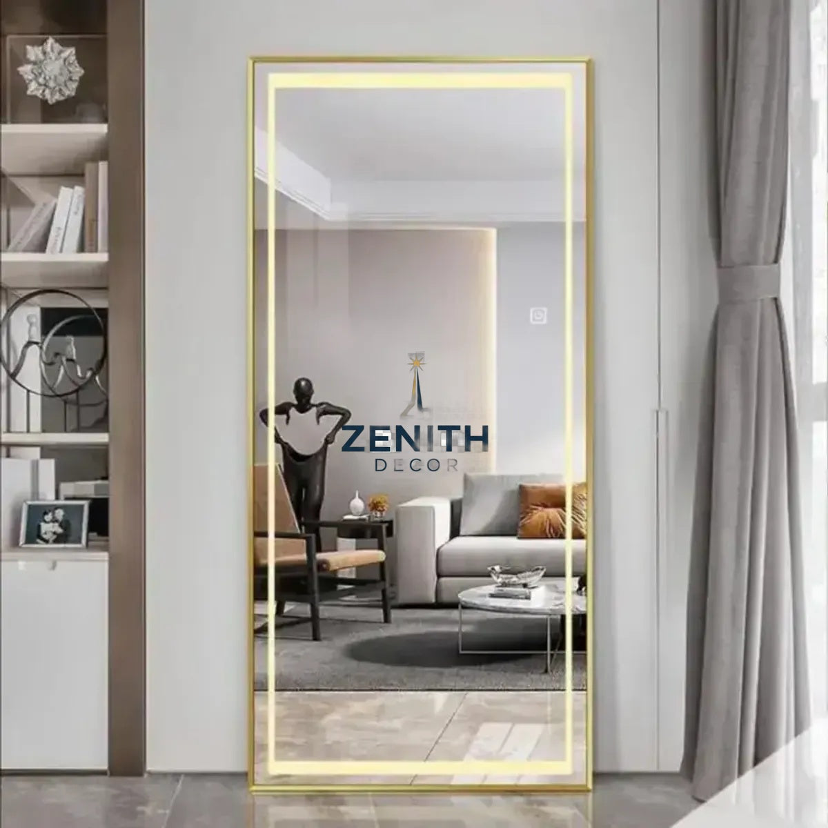 Lumen-Recta Rectangular LED Mirror | Multi-Spectrum Smart Lighting | 5mm Copper-Free HD Silver Vanity