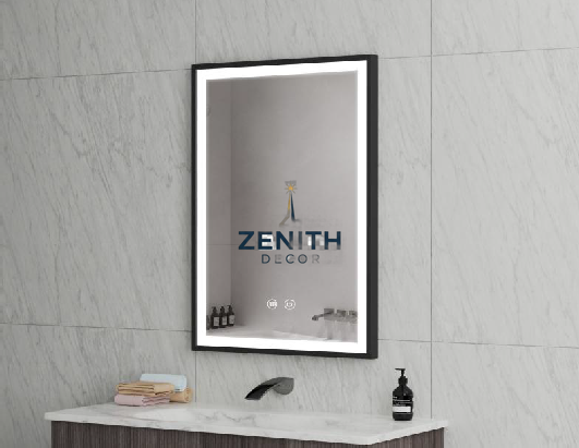 Lumen-Recta Rectangular LED Mirror | Multi-Spectrum Smart Lighting | 5mm Copper-Free HD Silver Vanity