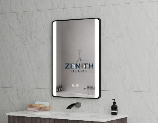 Lumen-Recta Rectangular LED Mirror | Multi-Spectrum Smart Lighting | 5mm Copper-Free HD Silver Vanity