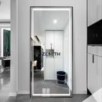 Lumen-Recta Rectangular LED Mirror | Multi-Spectrum Smart Lighting | 5mm Copper-Free HD Silver Vanity