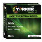 Yorker Cut Off Wheel Green X