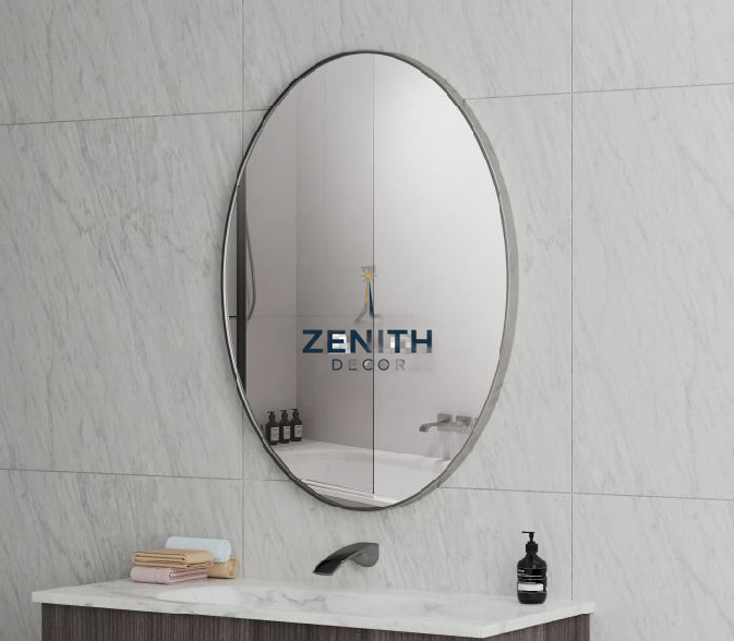 Orbita Circular Mirror | Multi-Finish Architectural Collection | 5mm Copper-Free HD Silver Mirror