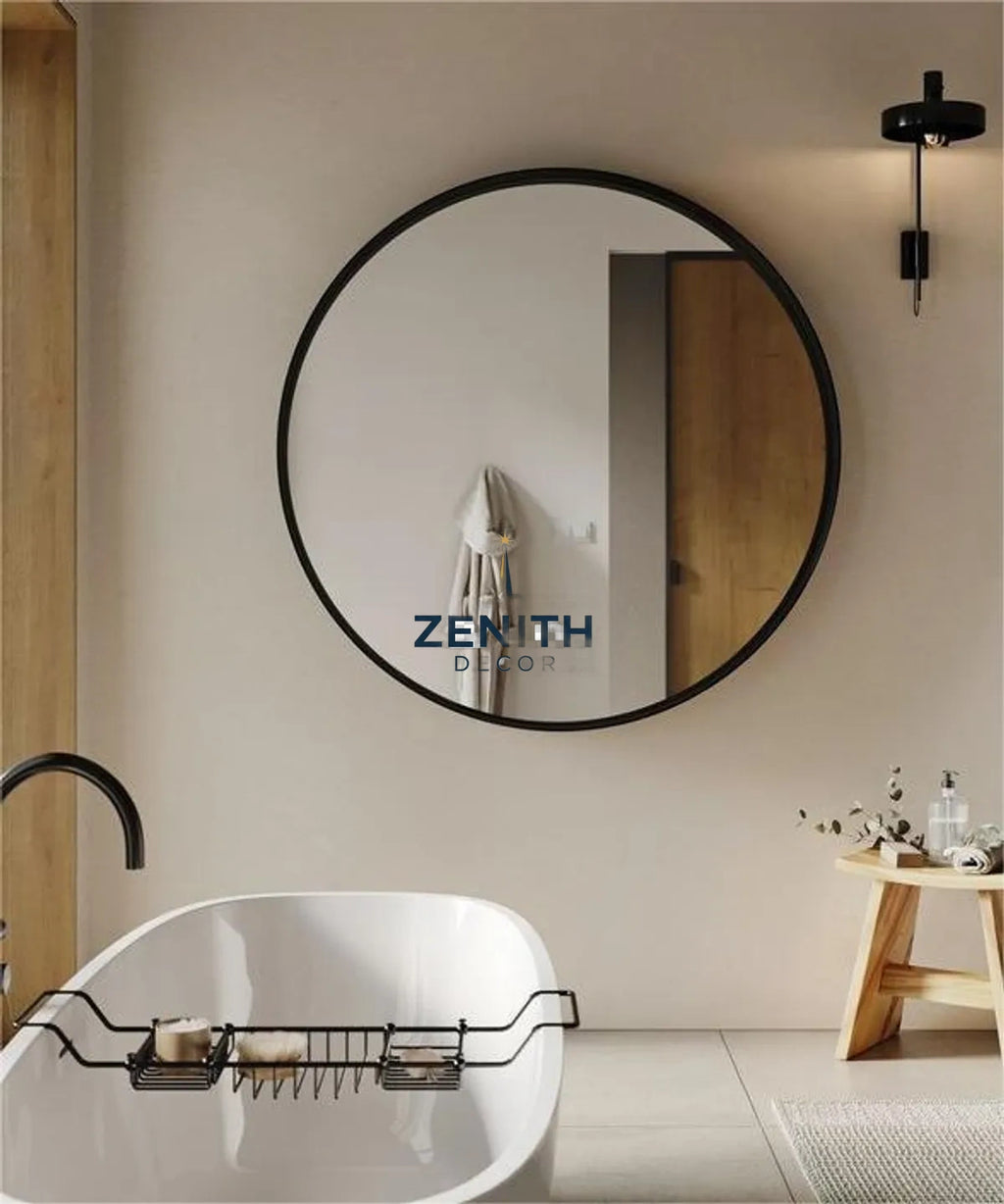 Orbita Circular Mirror | Multi-Finish Architectural Collection | 5mm Copper-Free HD Silver Mirror