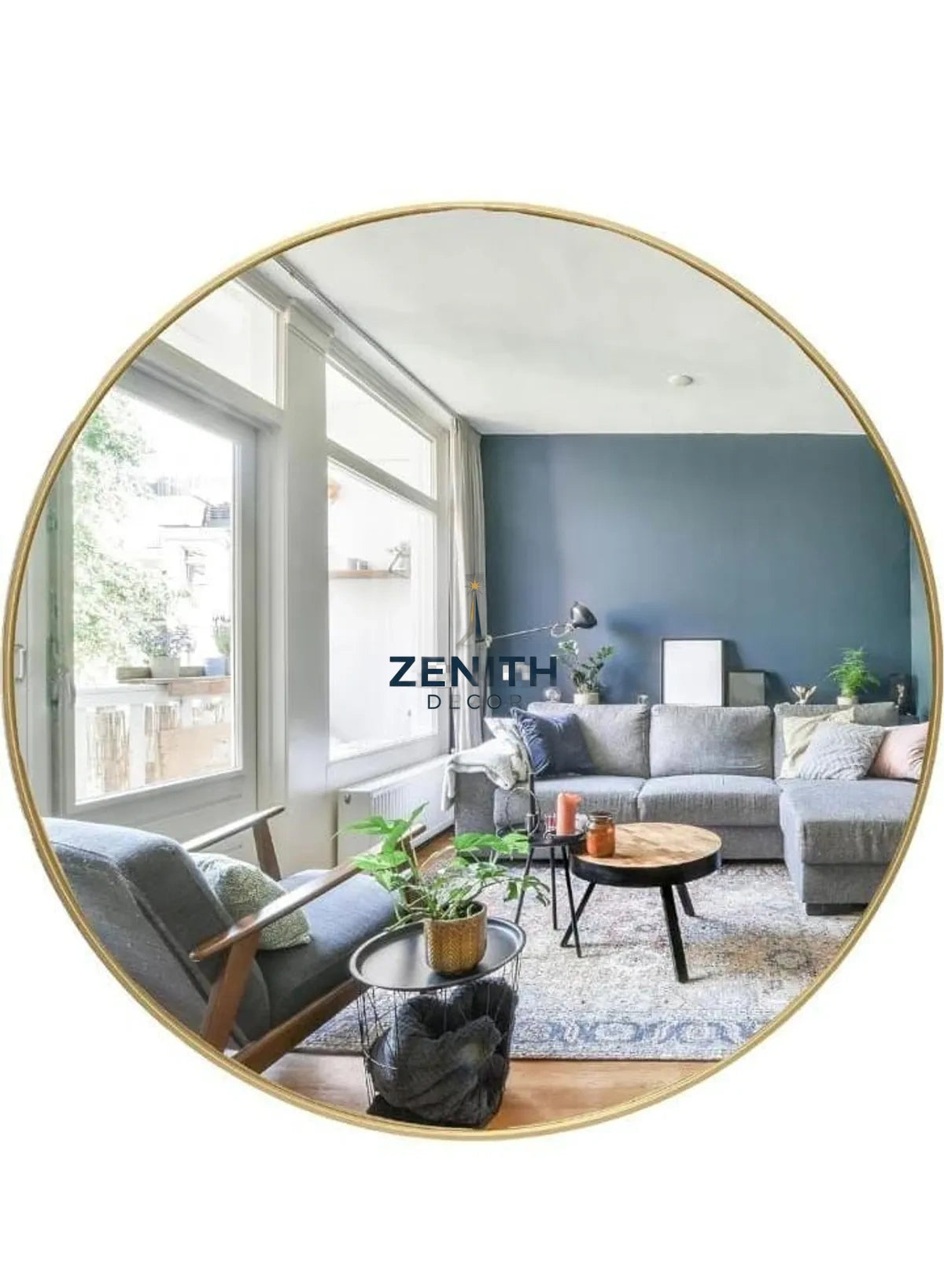 Orbita Circular Mirror | Multi-Finish Architectural Collection | 5mm Copper-Free HD Silver Mirror