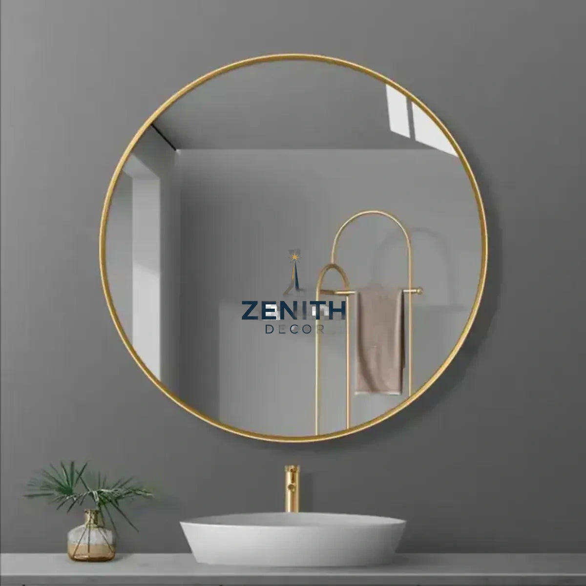Orbita Circular Mirror | Multi-Finish Architectural Collection | 5mm Copper-Free HD Silver Mirror