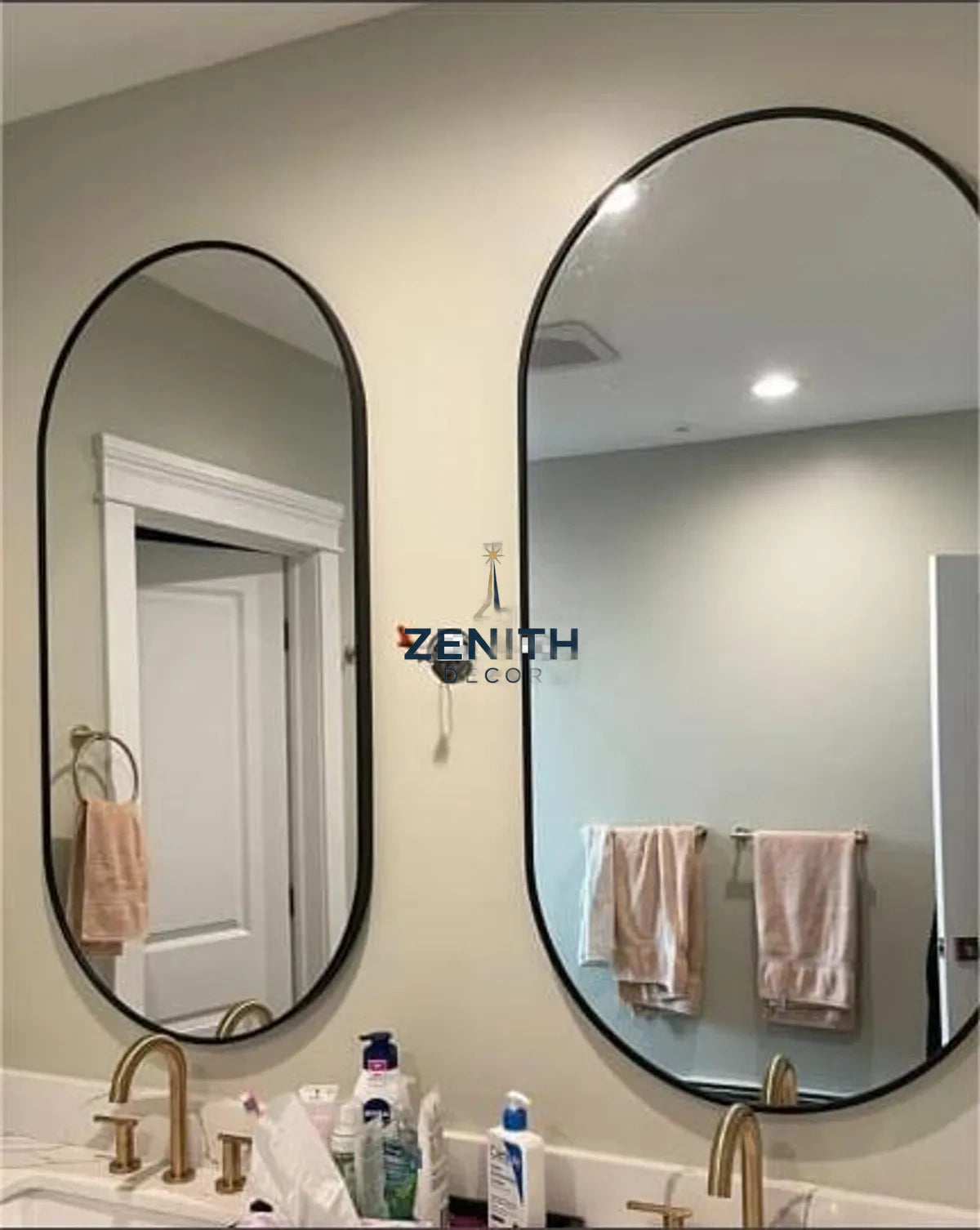 Ovala Pill & Oval Mirror | Multi-Finish Architectural Collection | 5mm Copper-Free HD Silver Mirror