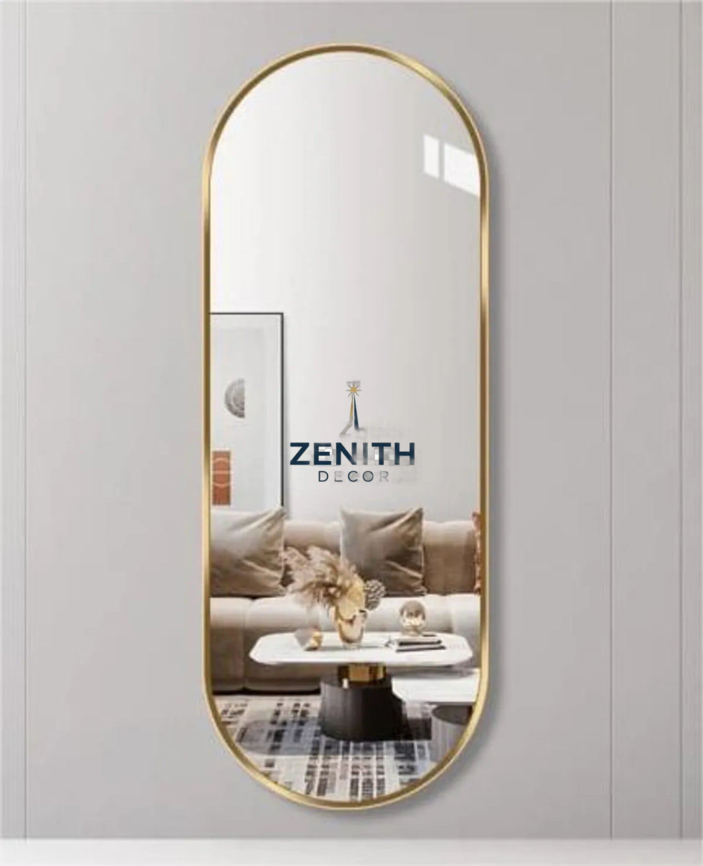 Ovala Pill & Oval Mirror | Multi-Finish Architectural Collection | 5mm Copper-Free HD Silver Mirror