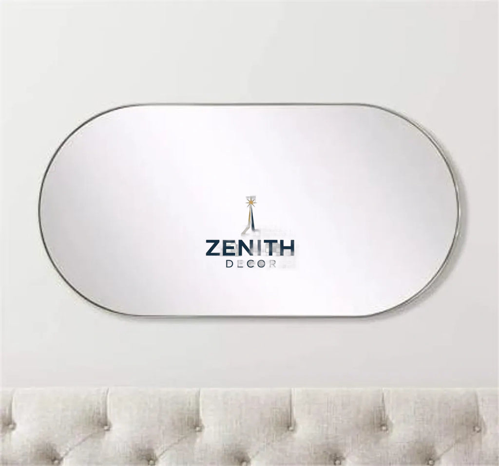 Ovala Pill & Oval Mirror | Multi-Finish Architectural Collection | 5mm Copper-Free HD Silver Mirror