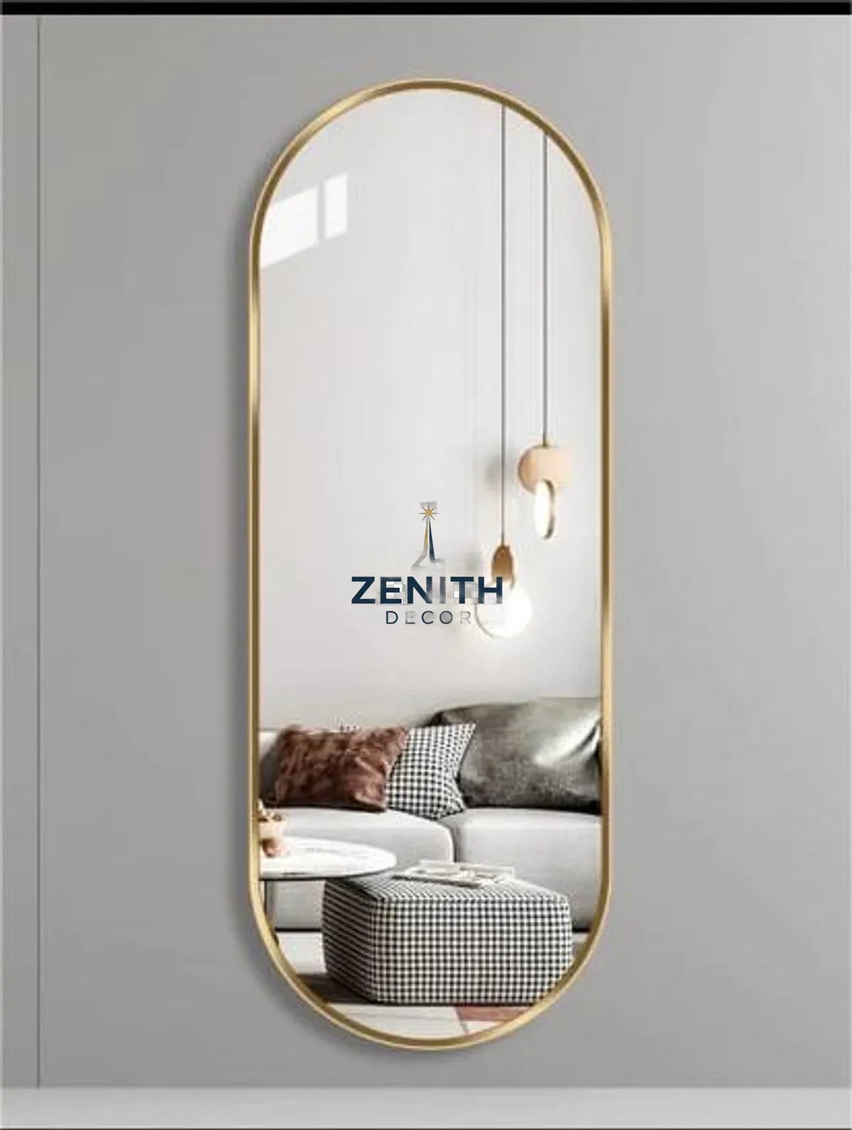 Ovala Pill & Oval Mirror | Multi-Finish Architectural Collection | 5mm Copper-Free HD Silver Mirror