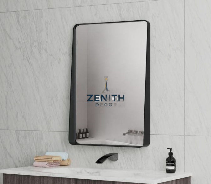 Recta Minimalist Rectangular Mirror | Multi-Finish Architectural Collection | 5mm Copper-Free HD Silver Mirror