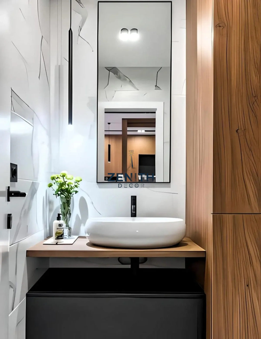 Recta Minimalist Rectangular Mirror | Multi-Finish Architectural Collection | 5mm Copper-Free HD Silver Mirror