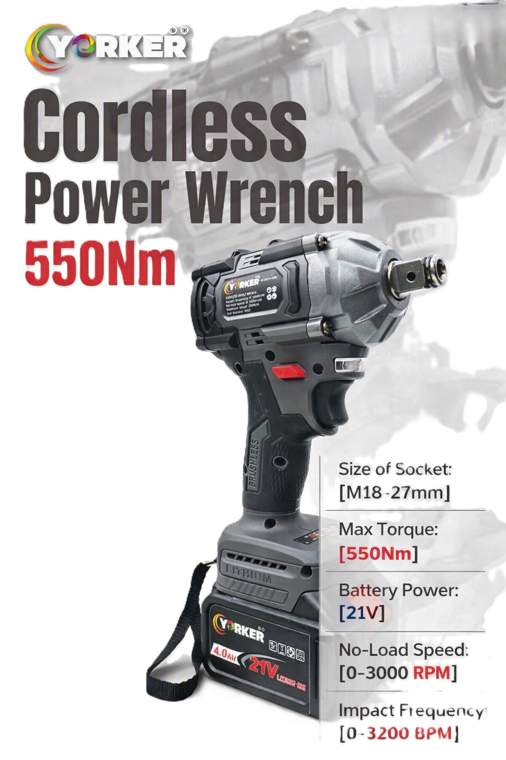 Cordless Power Wrench 21V
