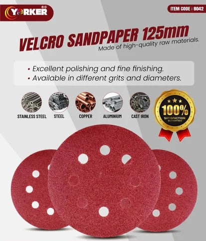 Velcro Sandpaper 125mm