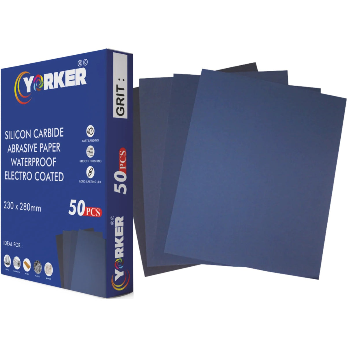 Velcro Waterpaper Blue Colour