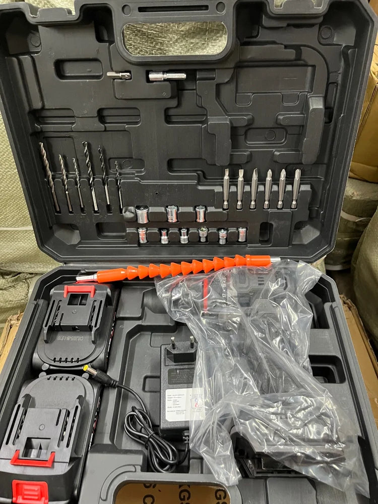 Cordless Drill With Accessories Box