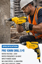 Pro 10 MM Drill R 650W