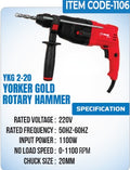 Yorker Gold Rotary (Hammer) - YKG 2-20 - Yorker Gold