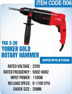 Yorker Gold Rotary (Hammer) - YKG 2-20 - Yorker Gold