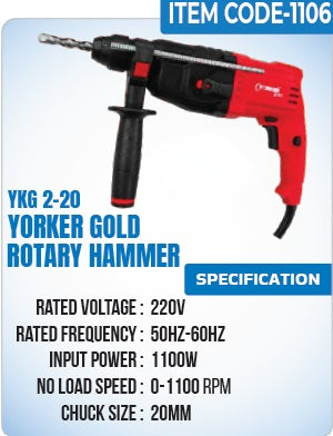 Yorker Gold Rotary (Hammer) - YKG 2-20 - Yorker Gold