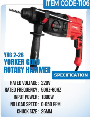 Yorker Gold Rotary (Hammer) - YKG 2-26 - Yorker Gold
