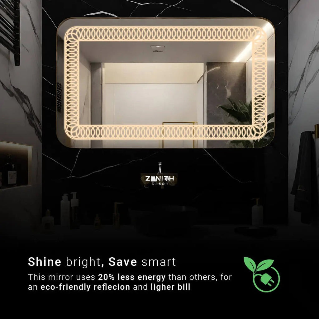 Flex-Aura Extendable Accordion Mirror | Smart LED Lighting | Precision Multi-Axis Mobility