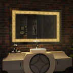 Hellenic Meander LED Mirror | Architectural Border Design | Smart Multi-Sensor Technology