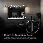 Verdant Horizon Biophilic LED Mirror | Nature-Inspired Etched Border | Smart Multi-Tone Lighting