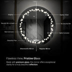 Stellaris Sparkle Kids Mirror | Animated Backlit Stars | Smart LED Lighting | 5-Year Warranty