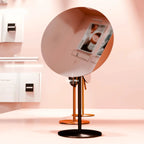 Desk-Glow Portable Mirror | CNC-Machined Stainless Steel | 3mm Ultra-Clear HD LED Vanity