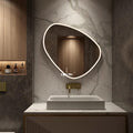 Enigma Sculptural LED Mirror | Asymmetric Backlit Silhouette | Smart Multi-Tone Ambient Lighting