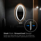 Ethereal Halo Backlit Mirror | Circular Architectural Glow | Multi-Sensor Smart LED Customization