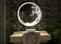 Sylvan Silhouette LED Mirror | Artistic Tree-Motif Etched Design | Smart Multi-Tone Backlit Mirror