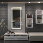 Lumina-Tall Halo LED Mirror | Full-Length Vertical Architecture | Smart Multi-Tone Backlit Design