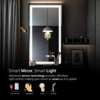 Lumina-Tall Halo LED Mirror | Full-Length Vertical Architecture | Smart Multi-Tone Backlit Design