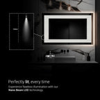 Trident Heritage LED Mirror | Triple-Spectrum Horizontal Lighting | Smart Multi-Sensor Vanity Mirror