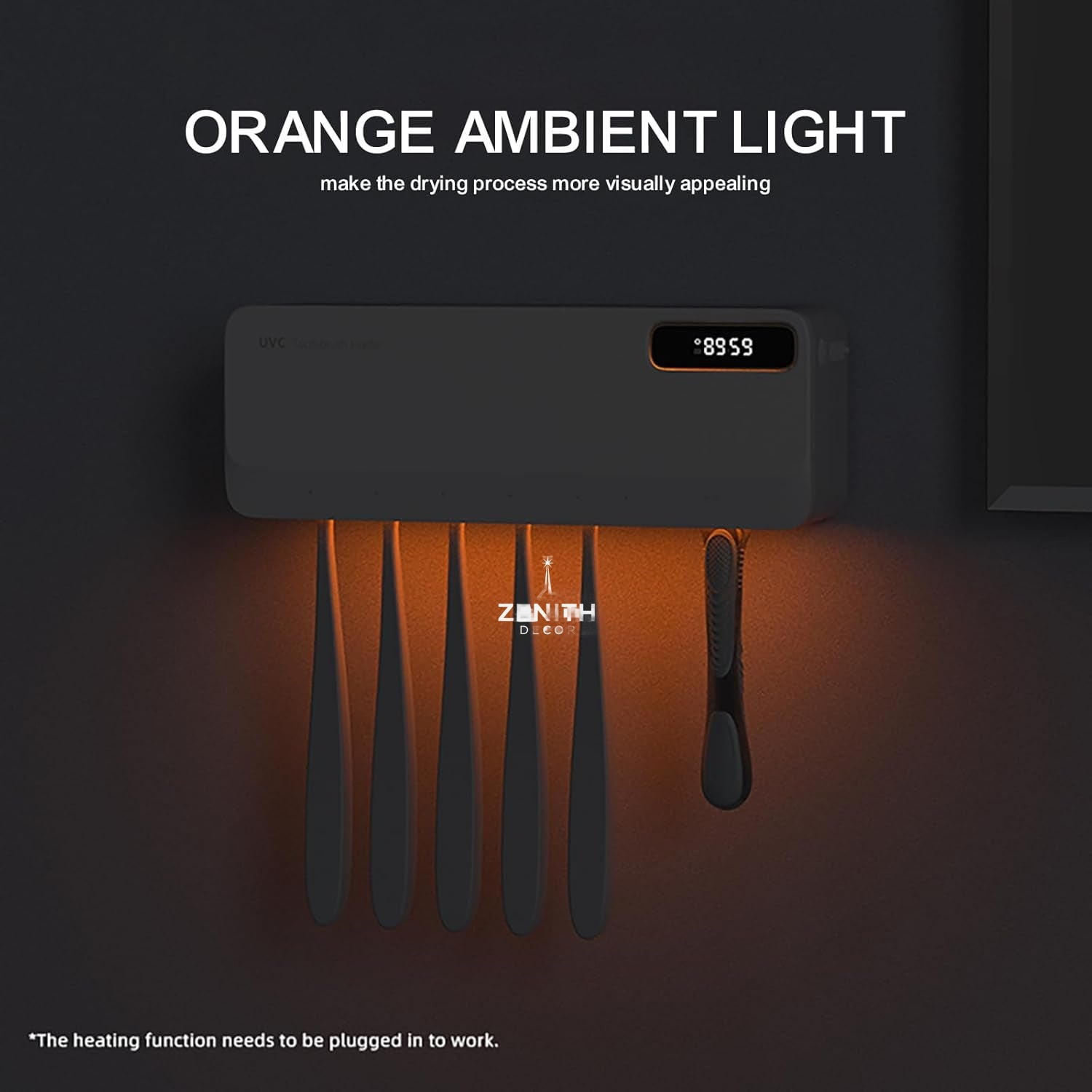 Hygeia Shield Pro UVC Sterilizer | 50°C Thermal Drying Technology | 99.9% Pathogen Elimination